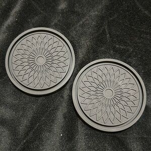 Black Dahlia Car Coasters
